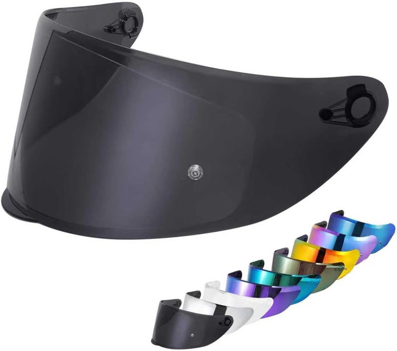 VCOROS Motorcycle Helmets Visor Shield WS-609 Full Face Helmet Visor Replacement Accessories (Black) - Image 1